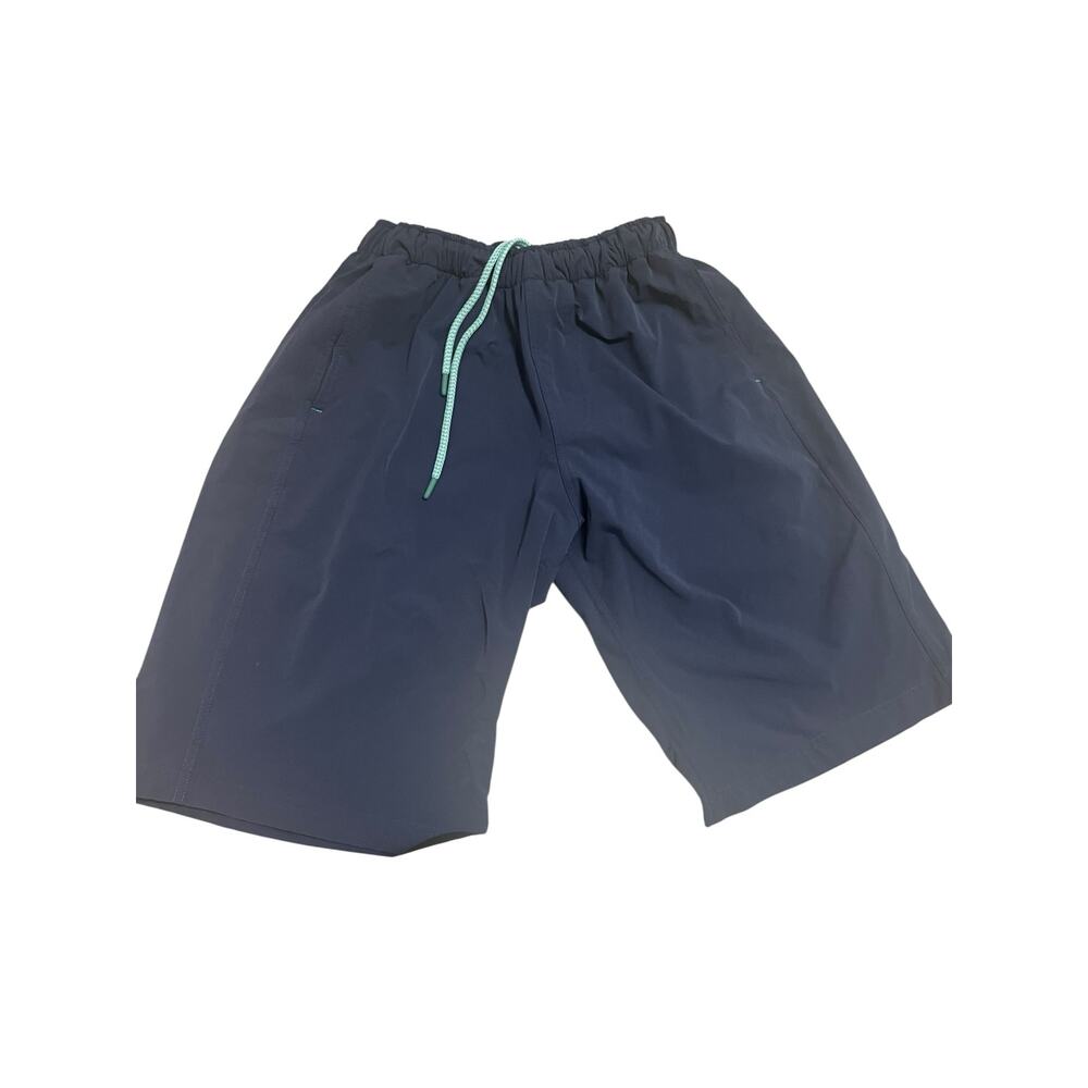 Myles Apparel Men’s Athletic Shorts Navy Size M Long | Stretch Drawstring